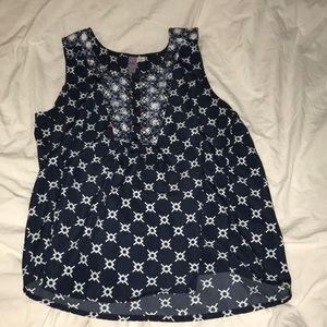 Blue Pattern Tank